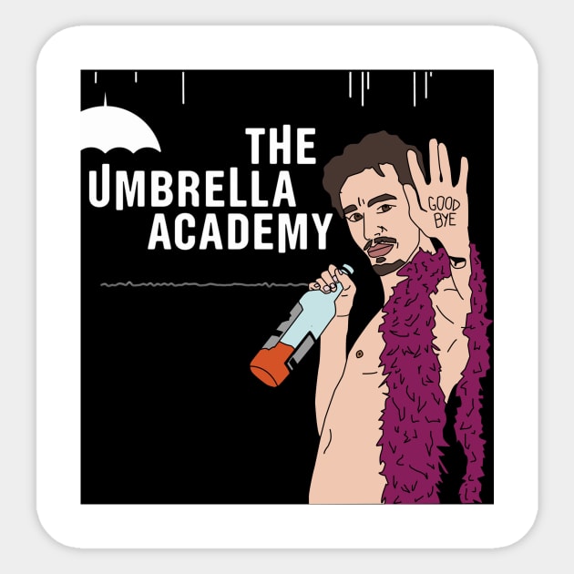 Klaus the Umbrella academy Sticker by Monicdeng